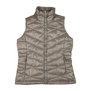 The North‎ Face Womens S Aconcagua 550 Down Puffer Vest Silver Gray Jacket Hike